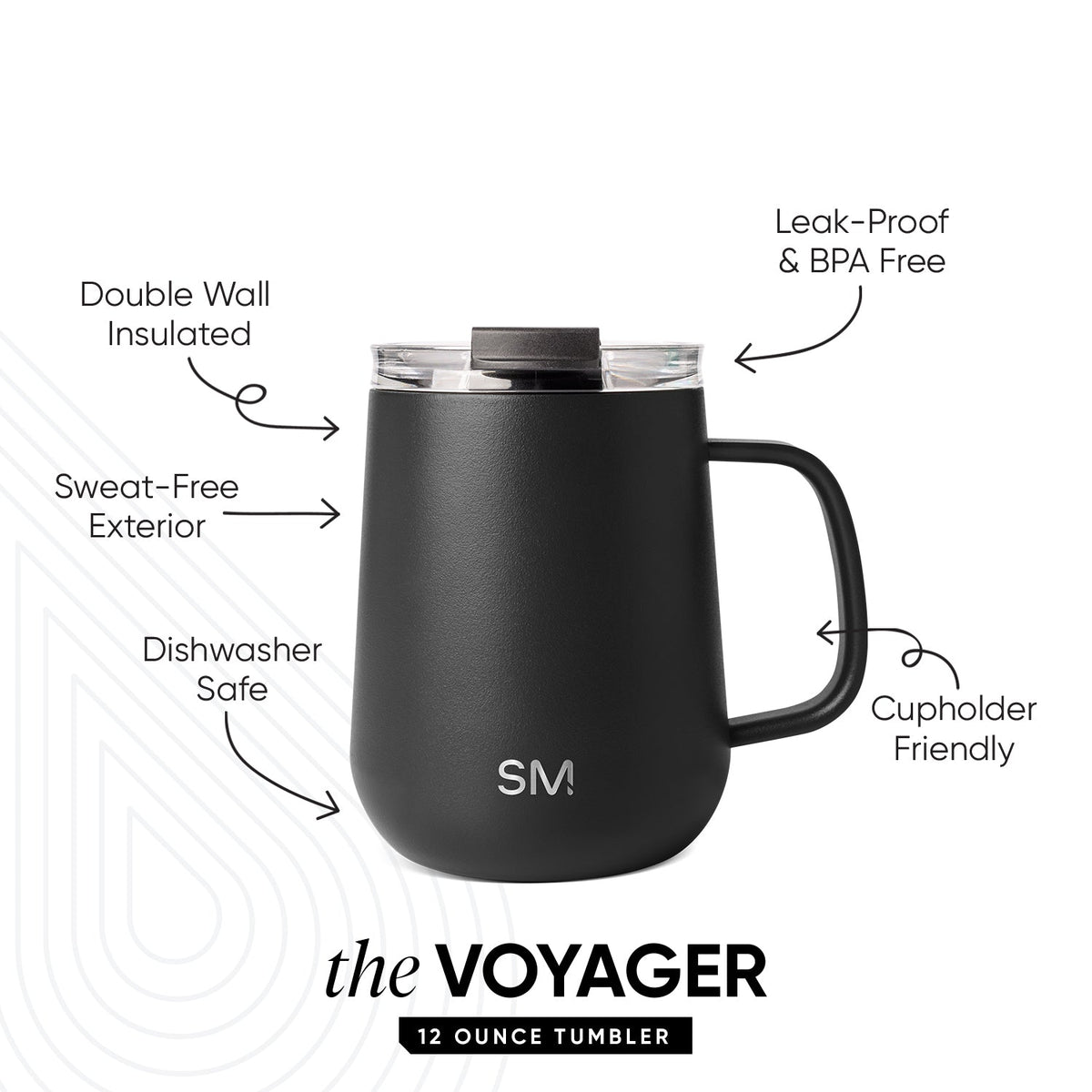 Voyager Coffee Mug with Handle - 12 oz